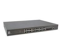 Level One commutateur réseau GTP-2871 géré L3 Gigabit PoE 28 ports Gris