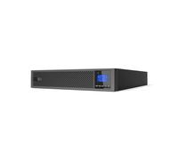 LevelOne UPS-2101 Onduleur Double Conversion Online 1kVA/1000W, 8 Prises C13, USB, RS-232, RJ-45, Batterie 36V 7000Ah, Format Rack/Tour, LCD
