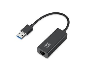 LevelOne USB-0401 Adaptateur Réseau USB vers Ethernet Gigabit, USB 3.0/2.0, 10/100/1000 Mbps, Wake-on-LAN, Jumbo Frames 4K, IPv4/IPv6, IEEE 802.3az, Compatible Windows/macOS
