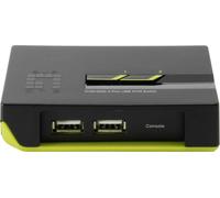 LevelOne ViewCon KVM-0222 - Commutateur KVM - 2 x KVM port(s) - 1 utilisateur local - Ordinateur de bureau
