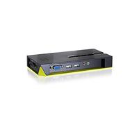 Level One Commutateur KVM KVM-0421 4 ports VGA USB 2.0 2048x1536 Audio 3,5 mm Noir/Vert
