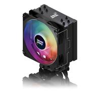 Levelplay Combat CA4 Ventirad - TDP 200W, 4 caloducs à contact direct, dissipateur compact, ventilateur ARGB Gen2 CF120 120mm (PWM), compatible push-pull, compatible sockets CPU AMD & Intel - Noir