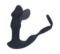 Levelz by Shots Levelz Stimulateur de prostate en silicone avec anneau pénien avec télécommande Noir