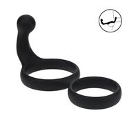 Levelz Double Anneau Pénien Avec Stimulateur Anal