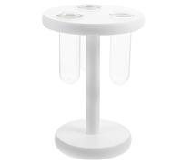 Levemolo 1 Ensemble Vase bougeoir en Verre Support de Vase de jardinière en Verre de Bureau jardinière de Bureau récipient de Terrarium Station de Propagation des Plantes hêtre Blanche