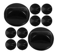 Levemolo 10 Pièces Bouton de Remplacement pour Minuterie de Ventilateur Rotatif, Bouton de Réglage de la Vitesse du Ventilateur Rotatif en ABS Noir, Installation Facile pour Bureau
