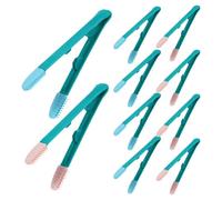 Levemolo 10 Pièces Dog Tear Stain Clip And Pet Eye Brush Set Portable Puppy Eye Cleaning Tweezers And Soft Brush For Cats Dogs Multifunctional Grooming Tool For Tear Crust Removal