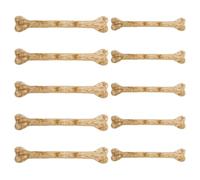 Levemolo 10 pièces Os Plastique Halloween Décor Artisanal Os Artificiels Réalistes à Percer pour Décoration Fête et Accessoires Farceurs