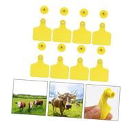 Levemolo 100 Pièces Étiquettes Oreille Bétail Plastique Résistantes pour Vaches Moutons Porcs Identification Gestion Élevage