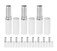 Levemolo 12 Tubes à Lèvres Vides en Plastique Blanc, Rechargeables, Capacité 2,8g, Design Moderne et Élégant, pour Cosmétiques Faits Main et Voyages