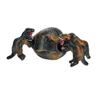 Levemolo 1ensemble Jouet Molaire Peluche pour Chien Dino Squeaky pour Mastiquer Et Éveiller Intérêt Chiens Jou Détente Nettoyage Conçu pour Petits Et Moyens