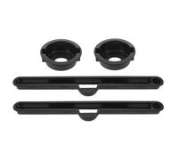 Levemolo 2 Ensembles Portable Folding Desk Cup Holder and Card Slot Attachments for Bed Laptop Table Lightweight Plastic Anti-Scald Inserts for Study Home Office Organization