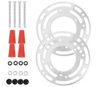 Levemolo 2 Ensembles Support Fixation Plafonnier Acier Inoxydable Support Montage Lumière pour Éclairage Plafond Kit pour Installation Facile de Luminaires Muraux Plafonniers