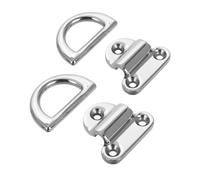 Levemolo 2 Pièces Ancre de Fixation Bateau en Acier Inoxydable Argenté, Points D'arrimage Sécurisés, Montage en Surface, pour Yacht et Kayak Lors D'amarrage Temporaire