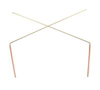 Levemolo 2 pièces Baguettes Radiesthésie Cuivre Pur pour Chasse Au Trésor et Détection Précise des Objets Outil Portable pour Chasseurs de Fantômes et Divination