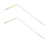 Levemolo 2 pièces Baguettes Sourcier Laiton Bistouris Flexibles Détection Eau et Métaux Usage Extérieur et Maison Design Bicolore Léger Portable