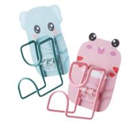 Levemolo 2 Pièces Crochets Muraux sans Perçage Décoratifs Animaux Lot pour Salle de Bain et Cuisine Accroche Murale Pratique pour Lavabo Suspendre Sacs et Clés Patère Adhésive Polyvalente