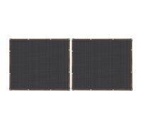 Levemolo 2 Pièces Filet D'ombrage Rectangulaire pour Jardin en PE avec Bords Renforcés Noirs et Œillets, Respirant et Facile à Installer pour Mobilier Extérieur et Animaux