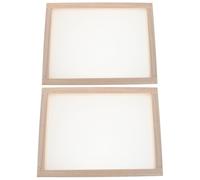 Levemolo 2 Pièces Lot de 2 Séchoirs à Plantes Empilables avec Filet Ventilé en Bois Naturel, Petit Séchoir à Herbes Aromatiques Cuisine, Dimensions 40,5 X 30 X 3 CM, pour Séchage de