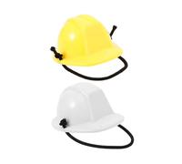 Levemolo 2 pièces Mini Helmet for Reptiles Lightweight Decorative Pet Hat Fashionable Lizard Cosplay Accessory Safe Plastic Material Eye Catching Festival Outfit