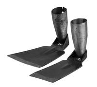 Levemolo 2 Pièces Outil de Désherbage de Jardin, Petite Houe de Jardinage, pour Sol et Fleurs, Acier au Manganèse Noir, Poignée Confortable, Compact, pour Jardiner et Ameublir le Sol