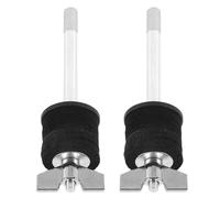 Levemolo 2 Pièces Support Empilable Double Couche pour Cymbales, Accessoire de Montage pour Pied de Cymbale, Tige Porte-Cymbales Réglable en Hauteur, Compatible Système de Batterie, Noir,