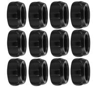 Levemolo 20pcs Anneaux de Fixation pour Rotule pour Support de Téléphone Portable Voiture, Écrous en Plastique Noirs, Compatible Charge sans Fil, Prise Ferme, Utilisation en Conduite