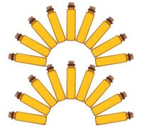 Levemolo 24 Mini Bouteilles en Verre Brun Opaque 20 ML avec Bouchon en Liège Petits Bocaux Étanches pour DIY Bouteilles à Message Conservation Huiles Essentielles Décoration Mariage