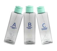 Levemolo 3 Pièces Bouteilles de Solution pour Hydrodermabrasion en Plastique, Accessoires de Rechange pour Appareil de Beauté, Faciles à Transporter pour Voyages D'affaires