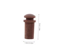 Levemolo 3 Pièces Guitar Strap Locks Wood End Pins Acoustic Electric Bass Ukulele Replacement Rosewood Maple Ebony