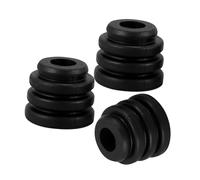 Levemolo 3 Pièces Pads Amortisseurs Caoutchouc Anti-vibrations pour Compresseur de Climatisation Base Antidérapante Résistante Déformation Kit pour Unités Extérieures