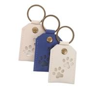 Levemolo 3 pièces Porte-clés Mémorial pour Poils de Chien et Chat Lot de Transparent Carré Porte-clés Pratique pour Conserver Les Poils Animaux Accessoire Portable et Sentimental pour