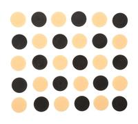 Levemolo 32 Pièces de Jeu D'échecs en Plastique Rond, de Dames Robustes de Remplacement pour Jeux de Société sur Plateau