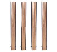 Levemolo 4 Cadres d'éventail pliants en Bois - Accessoires pour éventail Japonais portatif, Baleines et os, Vierges et Non Finis, pour Le Bricolage et Les Cadeaux Faits Main