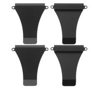 Levemolo 4 Pièces Clip Porte-Carte en Acier au Carbone Noir, Porte-Billets Minimaliste pour Usage Quotidien et Professionnel, Facile à Transporter et Organiser L'indispensable