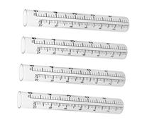 Levemolo 4 pièces Jauge de Pluviomètre Verre Tasse à Mesurer Précipitations Extérieur Jardin Agriculture Météorologie