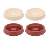 Levemolo 4 Pièces Plateau de Pot de Fleurs en Plastique, Grand Format | Résistant au Soleil, Ne Se Déforme Pas Facilement, Supporte les Pots Lourds