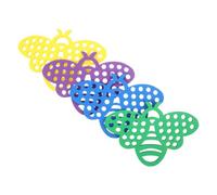 Levemolo 4 Pièces Plateforme Flottante Abeilles Jardin PVC Fleur | Pose Facile, Trous Alvéolés Prédécoupés, Échelle Flottante, Usage Extérieur pour Pollinisateurs et Insectes Volants
