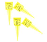 Levemolo 4 Pièces Pluviomètre Jardin Large Ouverture Plastique Mesure Pluie Extérieur Jardin Terrasse Outil Précis et Facile à Lire