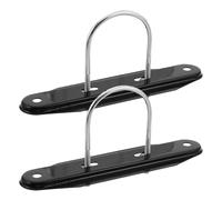 Levemolo 4 Supports de Roue pour Radiateur : Pièces de Support pour Base de Radiateur à Bain D'huile - Visserie pour Base Roulante de D'appoint - Collier de Serrage Robuste en U pour Conversion à