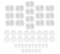 Levemolo 48 Pièces Filtres de Remplacement pour Fontaine à Eau pour Chat Éponges Filtrantes pour Distributeur Eau Automatique pour Petits Animaux Filtre Anti-Chlore et Anti-métaux pour