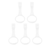 Levemolo 5 Pièces Anneau Suspendu pour Lit Bébé en Pp Blanc, Stimulation Visuelle et Encouragement à Se Tenir Debout, Adapté pour Lit D'garçon et Filles la Maison Voyage