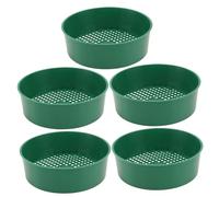 Levemolo 5 Pièces Tamis Plastique pour Jardinage Outil de Filtrage de Terre Végétale Tamis à Plantation Vert et Facile à Manipuler