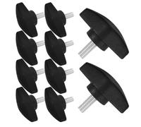 Levemolo 50 Pièces Boutons de Serrage T-shape Plastique Vis à Pouce Filetées pour Support Microphone Réglable Sans Outil