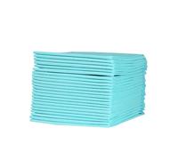 Levemolo 50 pièces Coussinets Pipi Chiot Jetables Absorbants Alèses pour Chien et Chat Usage Intérieur et Cage Bleu et Blanc Aléatoire
