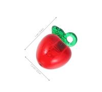 Levemolo 50 Pièces Pendentifs Pomme Acrylique Rouges Breloques Fruitées Mignonnes pour Bijoux DIY Perles pour Boucles Doreilles Bracelets et Colliers