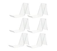 Levemolo 6 Pièces présentoir à Chaussures Titulaires empileur de Chaussures Rester Montrer étagère à Chaussures Support d'écran de Chaussures Porte-Chaussures Transparents Acrylique