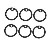 Levemolo 6 pièces Silicone Pet Tag Silencers for Dog Collar Round Noise-reducing Id Cover Lightweight Protection for Dogs and Cats