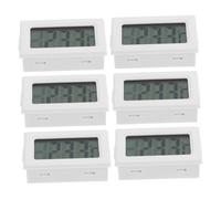 Levemolo 6 Pièces Thermomètre Numérique Compact avec Affichage LCD Précision pour Intérieur Extérieur Design Encastré Gain de Place Capteur Avancé pour Mesure Fiable