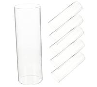 Levemolo 6pièces Vase Cylindrique Transparent Support pour Bougies Flottantes Décoration De Table pour Mariage Et Événements